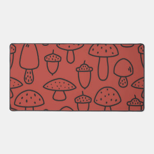 Mushroom-Muster Schreibtischunterlage