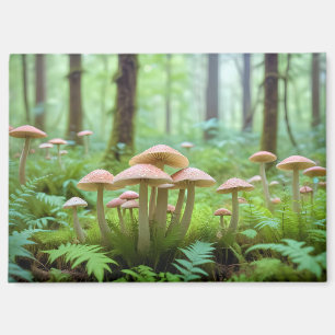 Mushroom Nah-up Forest Ruhige Natursaison Magnet