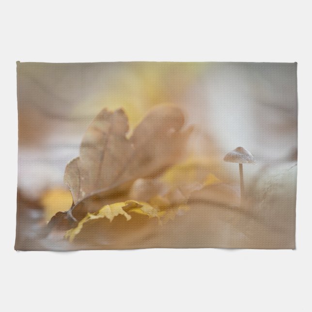 Mushroom Nature Foto Geschirrtuch (Horizontal)