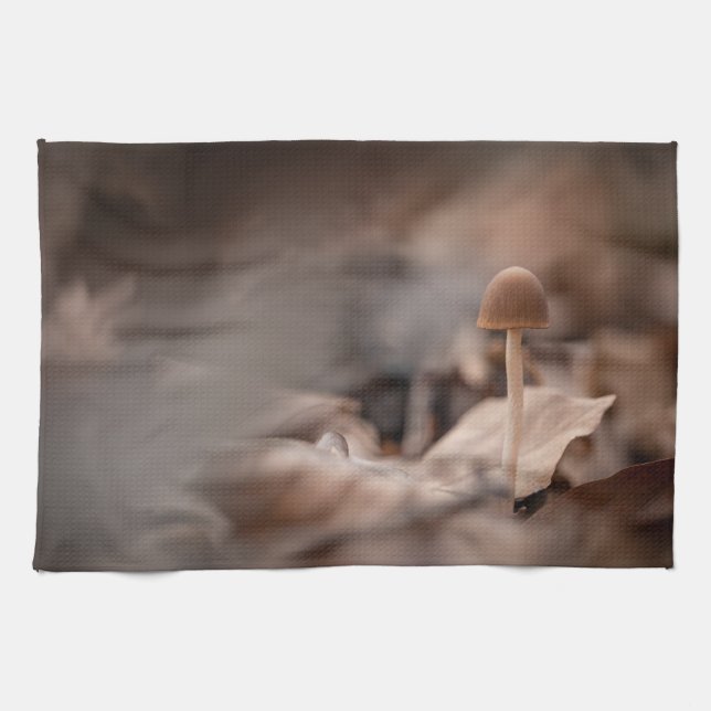 Mushroom Nature Foto Geschirrtuch (Horizontal)