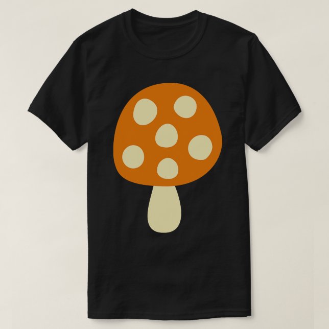 Mushroom Pattern Niedlich Ästhetische Mykologie Fu T-Shirt (Design vorne)