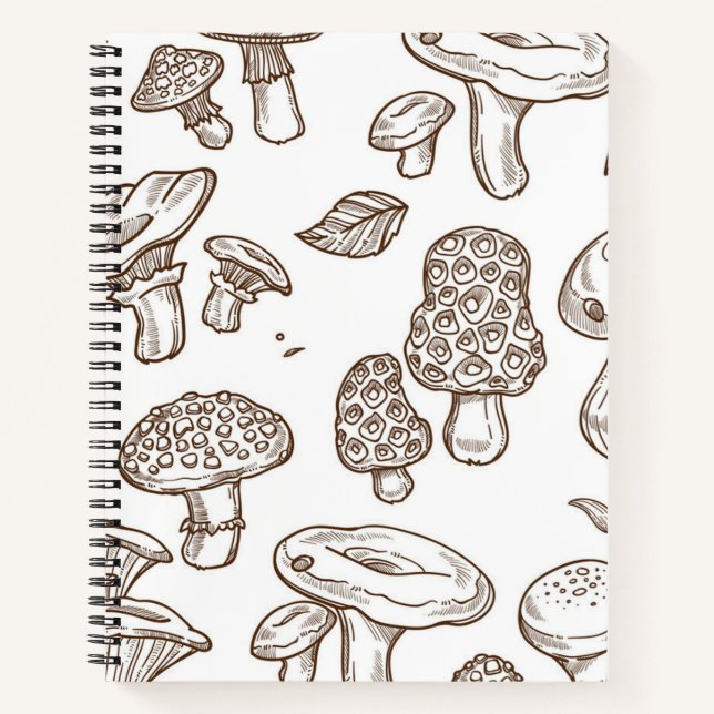 Mushroom pattern notizbuch (Vorderseite)