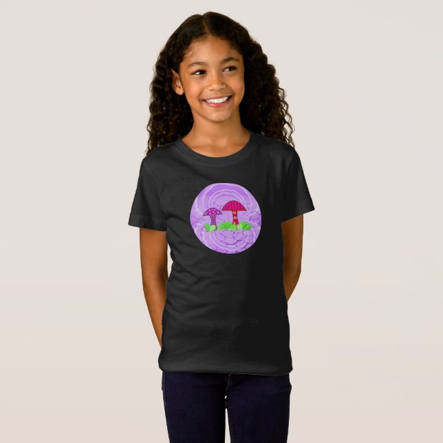 Mushroom Pflanze Design T - Shirt (Vorne ganz)