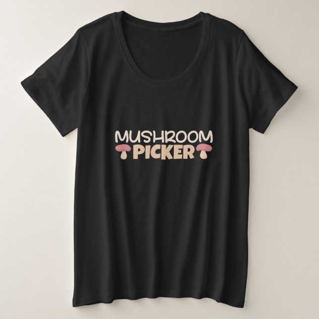 Mushroom Pickers Große Größe T-Shirt (Design vorne)