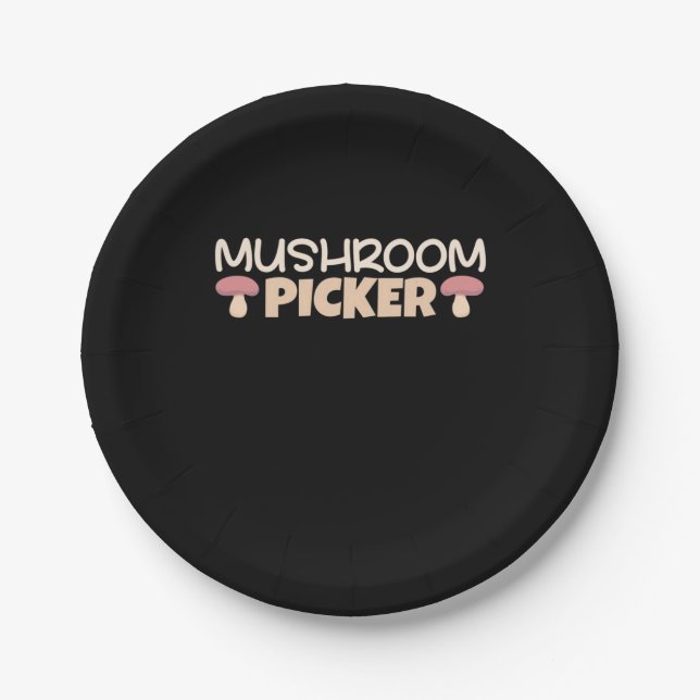 Mushroom Pickers Pappteller (Vorderseite)