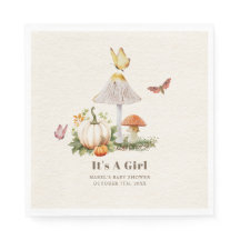 Mushroom Pumpkin Butterfly Woodland Babydusche