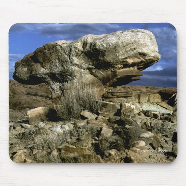 Mushroom Rock Color Foto Mousepad (Vorne)