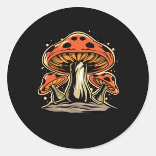 Mushroom Runder Aufkleber