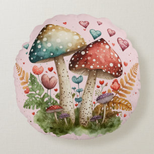 Mushroom Rundes Kissen