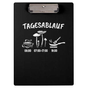 Mushroom-Sammlerplan Klemmbrett