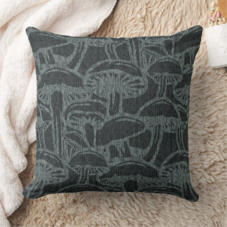 Mushroom story pattern throw pillow kissen