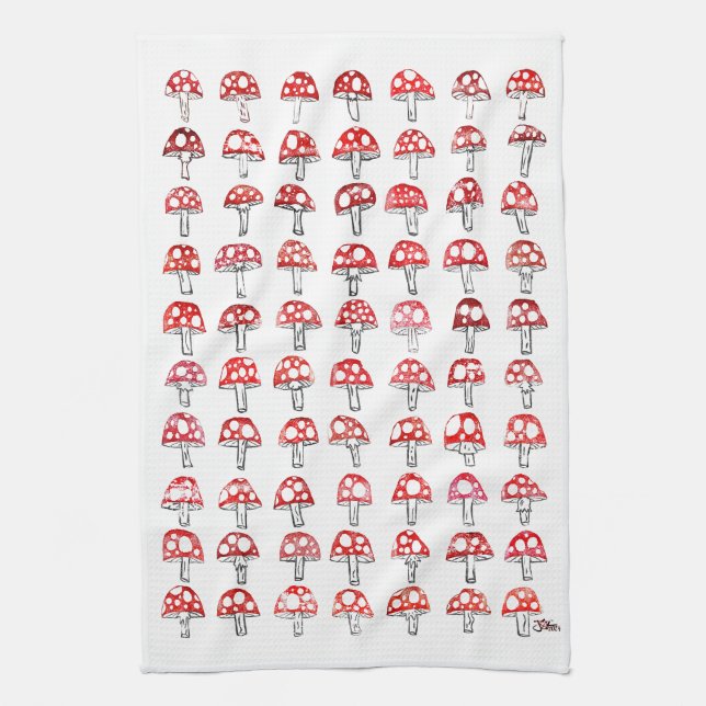 Mushroom Tee Handtuch One (Vertikal)