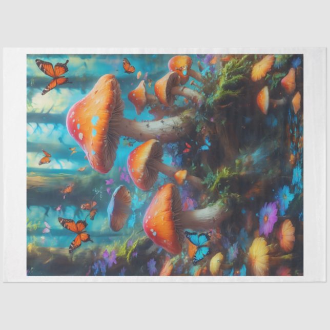 Mushroom Tissue Paper Seidenpapier (Vorderseite)