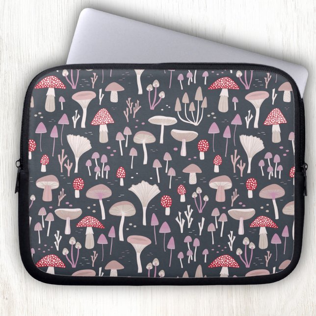 Mushroom Toadstool Fungi Laptopschutzhülle (Mushroom toadstool fungi laptop sleeve case)