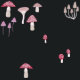 Mushroom Toadstool Fungi Leggings (Painting mushrooms)
