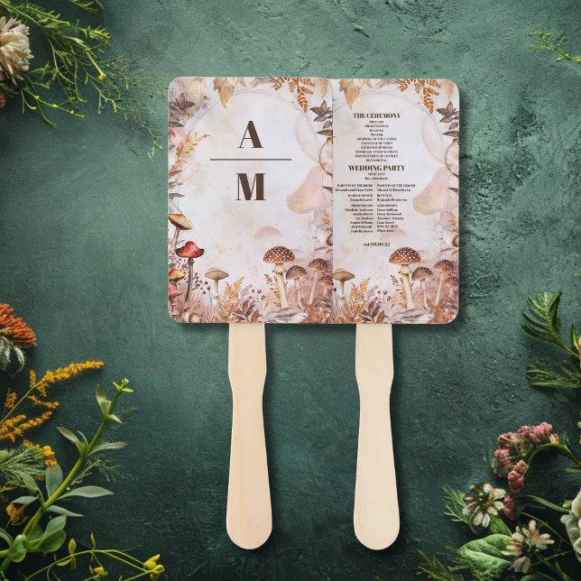 Mushroom Toadstool verzauberte Waldhochzeit Fächer (Von Creator hochgeladen)