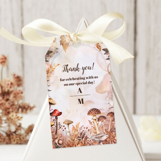 Mushroom Toadstool verzauberte Waldhochzeit Geschenkanhänger (Von Creator hochgeladen)