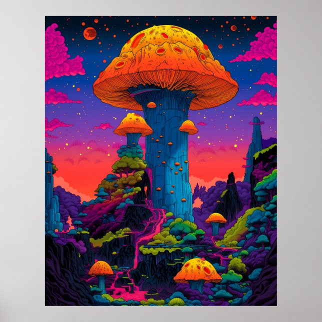 Mushroom Town Poster (Vorne)