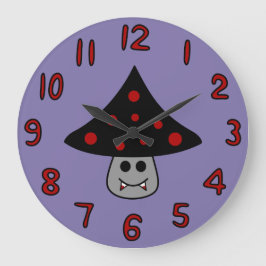 Mushroom Vampire Clock Große Wanduhr