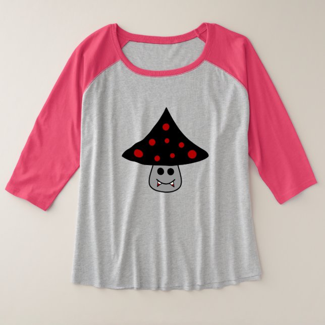 Mushroom Vampire Plus Size T - Shirt (Design vorne)