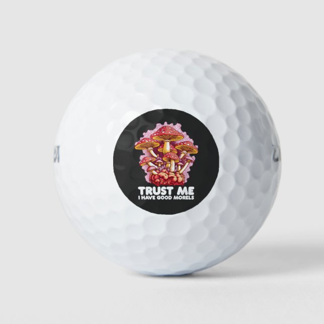 Mushroom vertraue mir, ich habe gute Morels Golfball (Vorderseite)