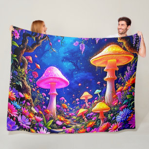 Mushroom-Wald Fleecedecke