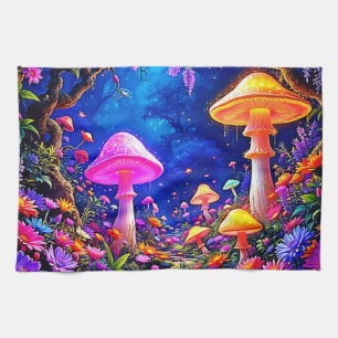 Mushroom-Wald Geschirrtuch