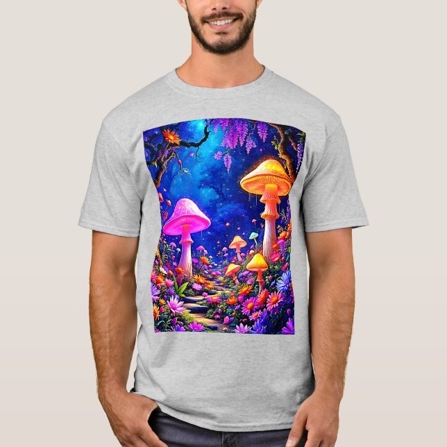 Mushroom-Wald T-Shirt (Vorderseite)