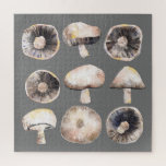 Mushroom Watercolor<br><div class="desc">Minimalistische Aquarellmalung von Pilzen in neutralen Brauntönen und Grautönen. Originelle Kunst von Nic Squirrell.</div>
