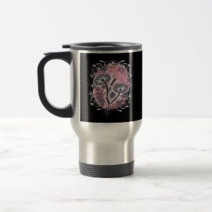 Mushroom Whimsigoth Art Design Classic Reisebecher