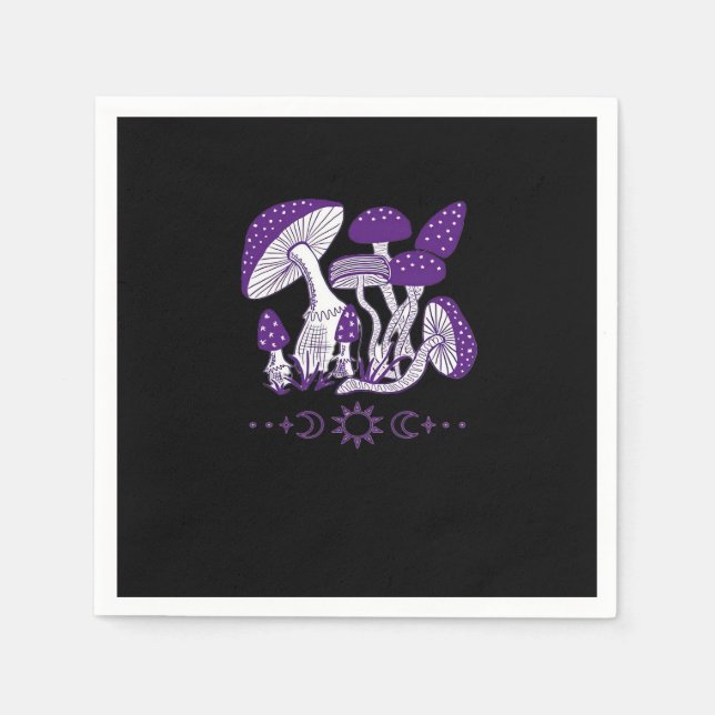 Mushroom Whimsigoth Vibes Serviette (Vorderseite)