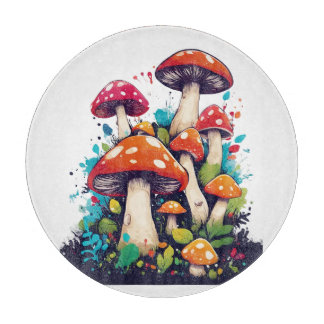 Mushroom-Wiese: Ein Whimsikisches Wunderland Schneidebrett