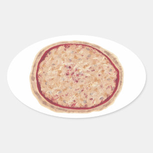 Mushroom Zion Käse Pizza Painting Stickers