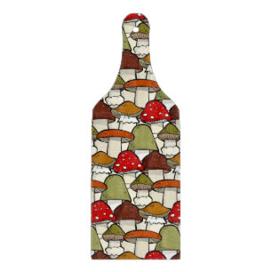 Mushrooms Design Cutting Board Schneidebrett