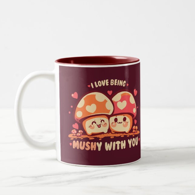 MUSHy mit dir sein Zweifarbige Tasse (Links)