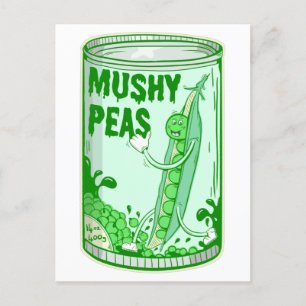 Mushy Peas Pop Art Postkarte
