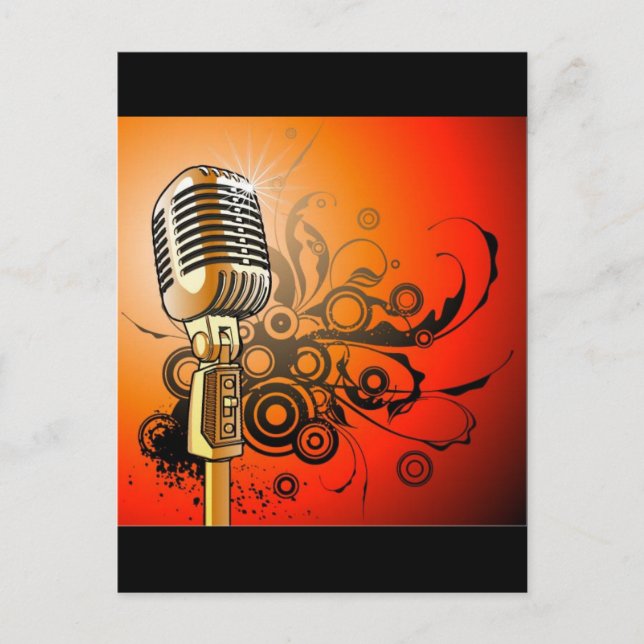 music1 [konvertiert] postkarte (Vorderseite)