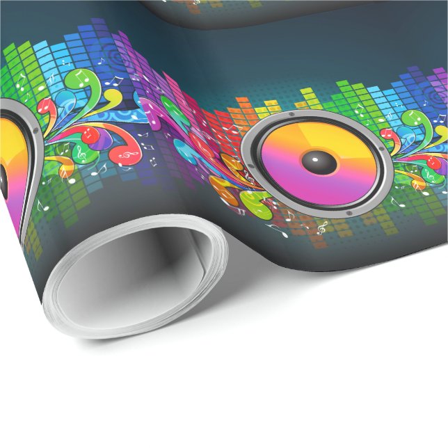Music 22 Wrapping Paper Geschenkpapier (Rolleneckpunkt)