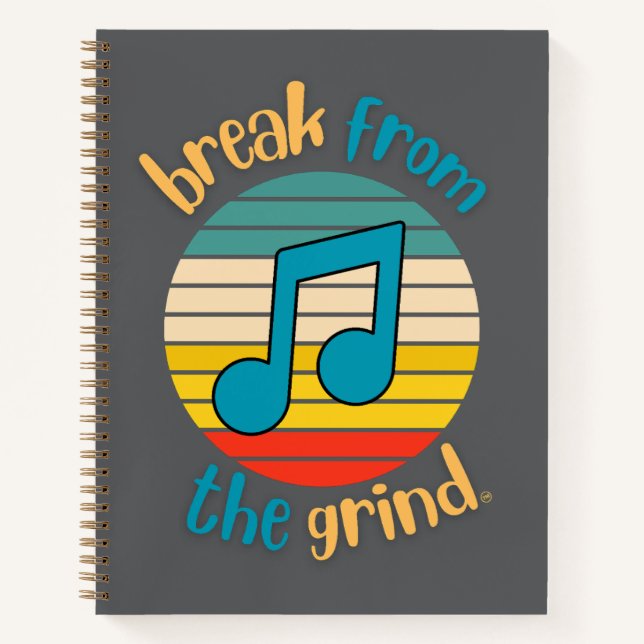 Music Achte Note BFTG Notizbuch (Vorderseite)