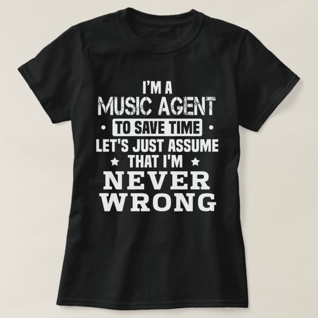 Music Agent T-Shirt (Design vorne)