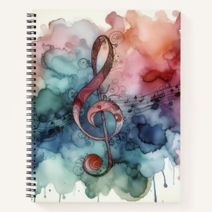 Music Alcohol Tinte Deluxe Notizbuch