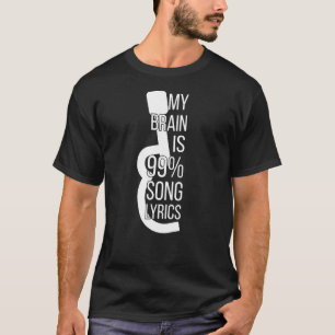 Music Apparel Sängerin Mein Gehirn ist 99 Song-Tex T-Shirt