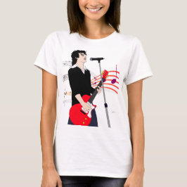 Music Art Cartoon Rocker Typ Gitarrist T-Shirt