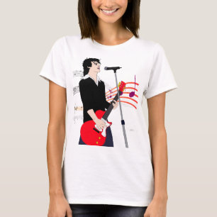Music Art Cartoon Rocker Typ Gitarrist T-Shirt