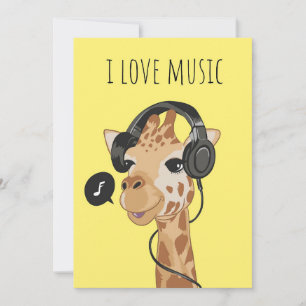 Music Art I Liebe Music Dankeskarte