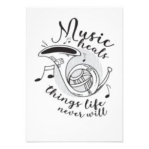 Music Art Music heilt das Leben Fotodruck