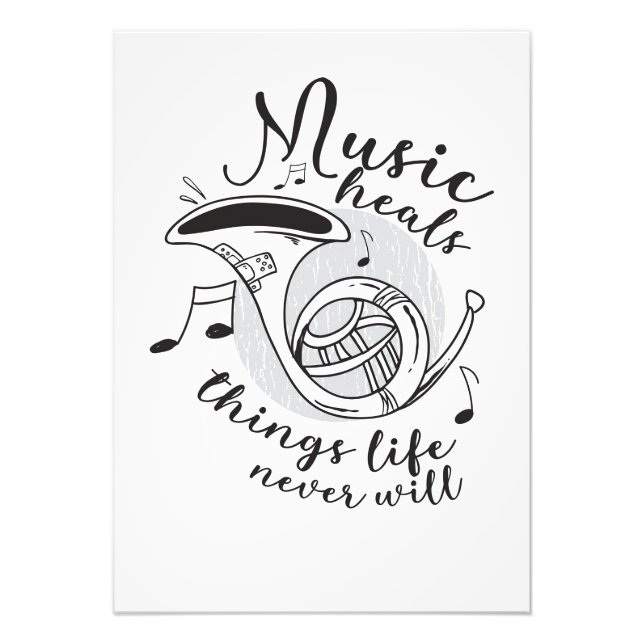 Music Art Music heilt das Leben Fotodruck (Vorne)