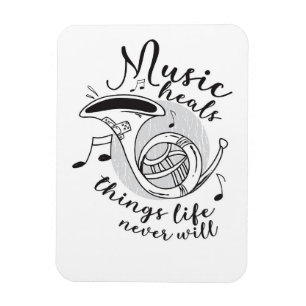 Music Art Music heilt das Leben Magnet