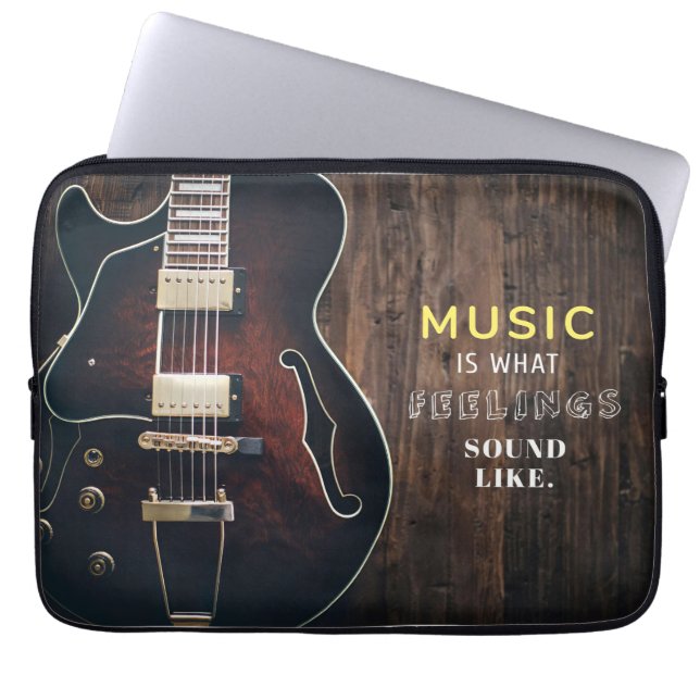 Music Art Music ist Gefühl Laptopschutzhülle (Vorderseite)