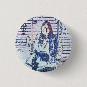 Music Art Print Button